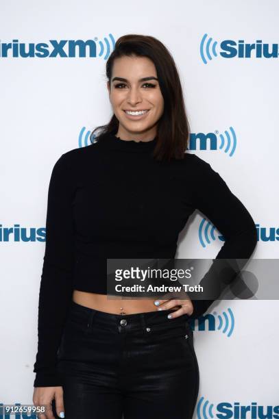 Ashley Iaconetti visits SiriusXM at SiriusXM Studios on January 31, 2018 in New York City.