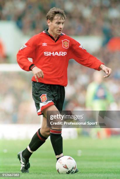 Andrei Kanchelskis of Manchester United in action, circa 1995.