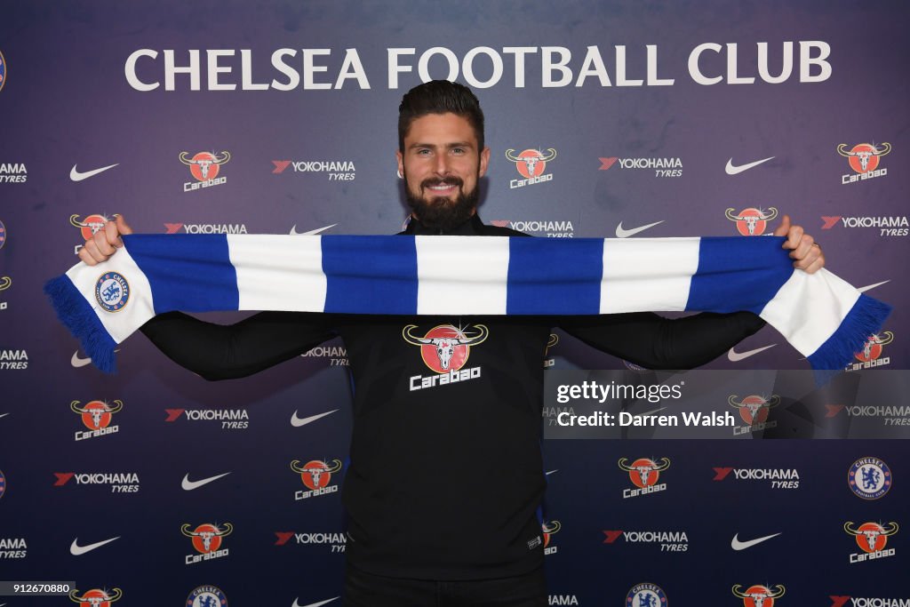 Chelsea Unveil New Signing Olivier Giroud