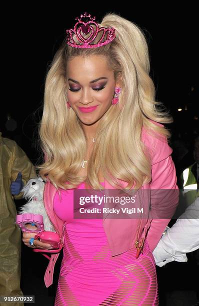 Rita Ora attend the Death Of A Geisha VIP Halloween Party on November 1, 2014 in London, England.