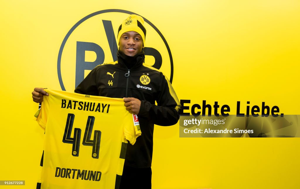 Borussia Dortmund Unveils New Signing Michy Batshuayi