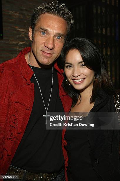 Actors Gary Daniels and Krystal Vee attend the Director's party on the fifth day of the Bangkok International Film Festival 2009 at Demo Bar on...