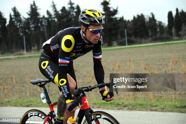 Sylvain Chavanel of Direct Energie during Stage 1 of Etoile de Besseges from Bellegarde to Beaucaire on January 31, 2018 in Beaucaire, France.