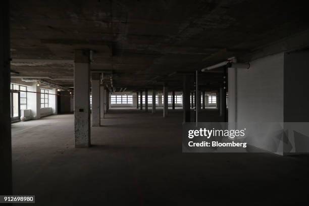 Building 77 The interior of Building 77 is seen at the Brooklyn Navy Yard in the ...
