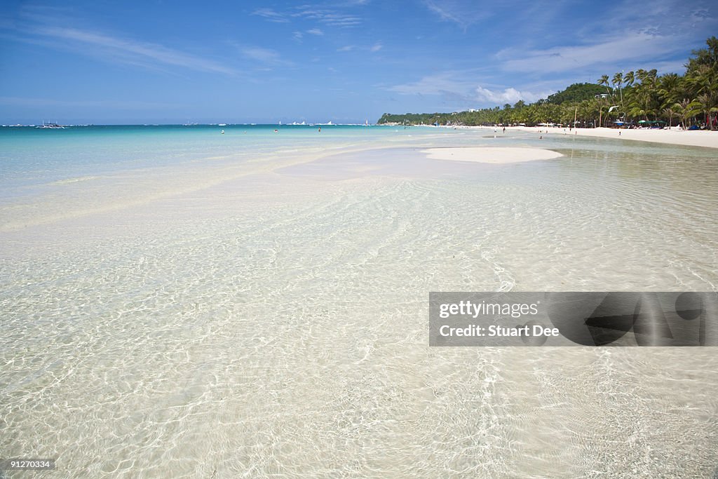 Wide white-sand beach, White Beach, Boracay