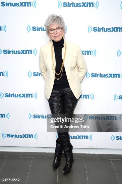 Rita Moreno visits SiriusXM at SiriusXM Studios on January 31, 2018 in New York City.