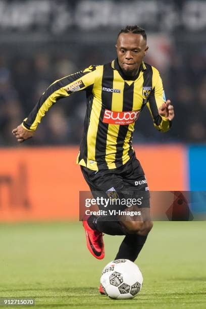 Thulani Serero of Vitesse during the Dutch Eredivisie match between PEC Zwolle and Vitesse Arnhem at the MAC3Park stadium on January 27, 2018 in...