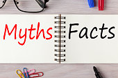Myths or Facts written on notebook