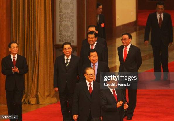 Zeming Jiang Chinese President Hu Jintao and the former President Jiang Zeming ...