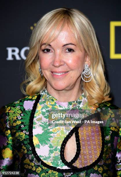 Sally Greene attending the National Geographic 'an Evening of Exploration' gala dinner at the Natural History Museum to celebrate their 130th...