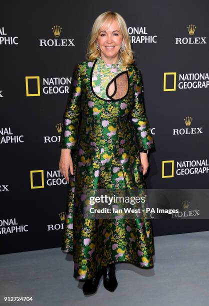 Sally Greene attending the National Geographic 'an Evening of Exploration' gala dinner at the Natural History Museum to celebrate their 130th...