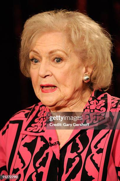 Actress Betty White visits fuse's "No. 1 Countdown" at fuse Studios June 11, 2009 in New York City.