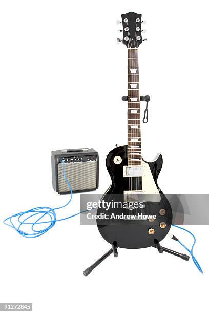 electric guitar - amplificateur photos et images de collection