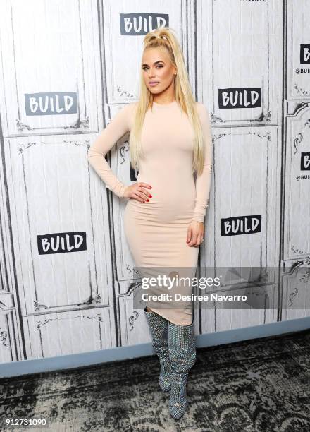 Professional wrestler of WWE, Lana visits Build Series to discuss 'Total Divas' at Build Studio on January 31, 2018 in New York City.