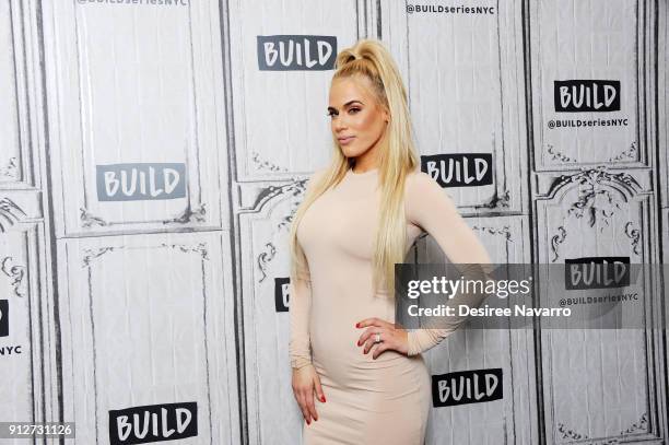 American professional wrestler of WWE, Lana visits Build Series to discuss 'Total Divas' at Build Studio on January 31, 2018 in New York City.