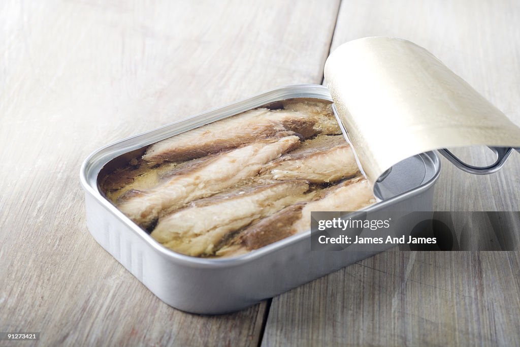 Opened Can of Sardines