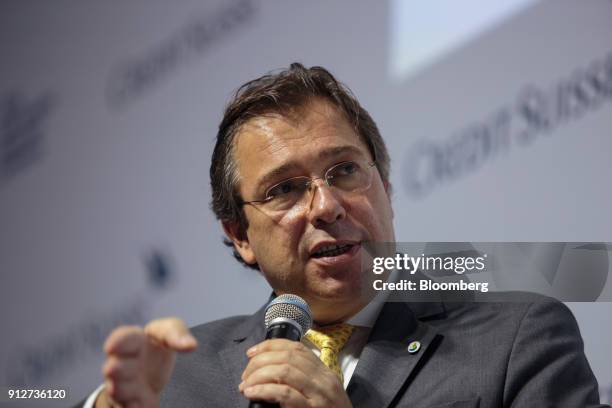 Wilson Ferreira, chief executive officer of Centrais Eletricas Brasileiras SA , speaks during the 2018 Latin America Investment Conference in Sao...