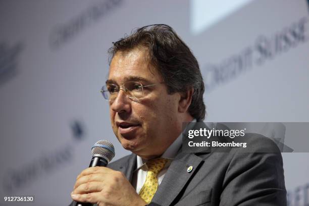 Wilson Ferreira, chief executive officer of Centrais Eletricas Brasileiras SA , speaks during the 2018 Latin America Investment Conference in Sao...