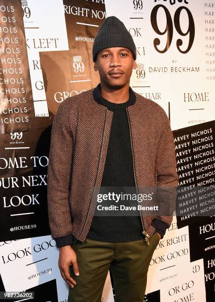 Eric Underwood attends House 99 brand launch at Harvey Nichols on January 31, 2018 in London, England.