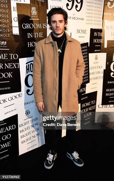 Diego Barrueco attends House 99 brand launch at Harvey Nichols on January 31, 2018 in London, England.