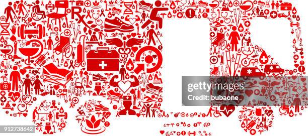 blood donation truck medical rehabilitation physical therapy - blood donation truck stock illustrations