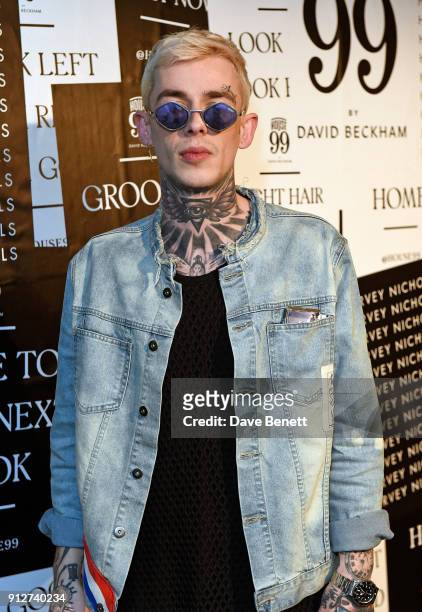 Alexander James attends House 99 brand launch at Harvey Nichols on January 31, 2018 in London, England.