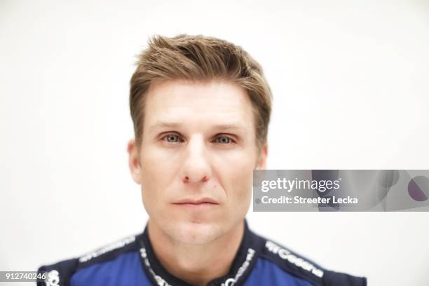 Monster Energy NASCAR Cup Series driver Jamie McMurray poses for a portrait during the Monster Energy NASCAR Cup Series Media Tour at Charlotte...