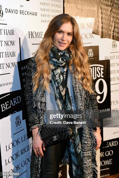 Maja Malnar attends House 99 brand launch at Harvey Nichols on January 31, 2018 in London, England.
