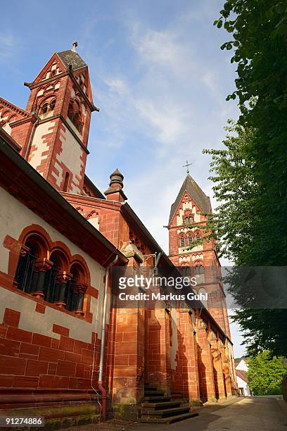 church in mettlach - mettlach stock pictures, royalty-free photos & images
