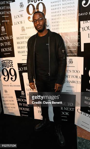 Antoine Dunn attends House 99 brand launch at Harvey Nichols on January 31, 2018 in London, England.