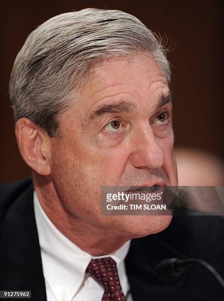 Director Robert Mueller testifies before the Senate Homeland Security and Governmental Affairs Committee hearing "Eight Years After 9/11: Confronting...