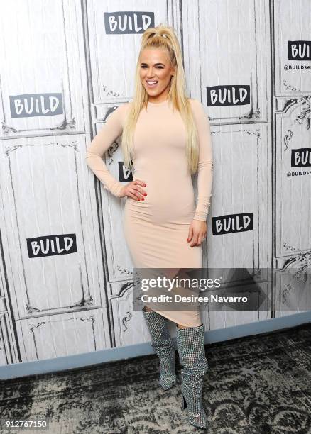 Professional wrestler of WWE, Lana visits Build Series to discuss 'Total Divas' at Build Studio on January 31, 2018 in New York City.