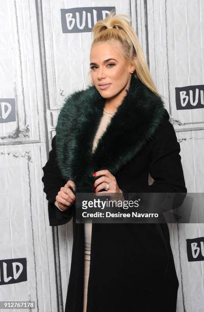 Professional wrestler of WWE, Lana visits Build Series to discuss 'Total Divas' at Build Studio on January 31, 2018 in New York City.