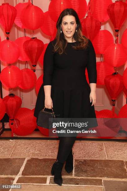 Mary Katrantzou attends the Wendy Yu's Chinese New Year celebration at Kensington Palace on January 31, 2018 in London, England.