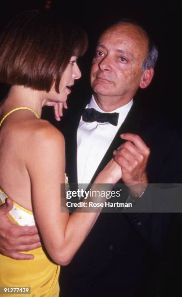 Anna Wintour and husband Dr. Schaefer dancing at Tavern on the Green restaurant, New York, 1990.