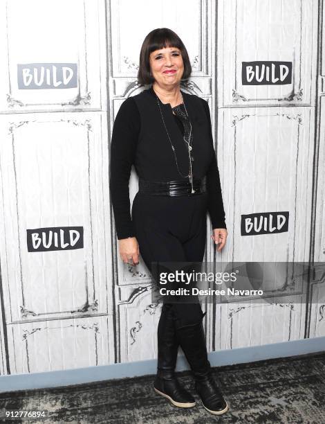 Playwright Eve Ensler visits Build Series to discuss 'In the Body of the World' at Build Studio on January 31, 2018 in New York City.