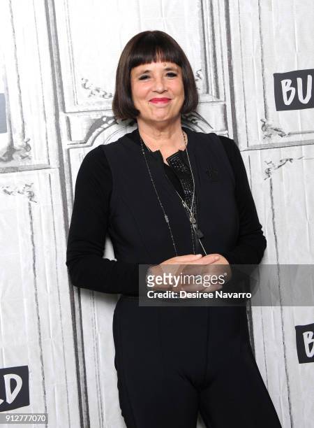 Playwright Eve Ensler visits Build Series to discuss 'In the Body of the World' at Build Studio on January 31, 2018 in New York City.