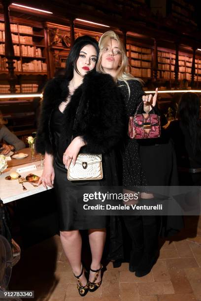 Starlie Cheyenne Smith and Pyper America attend New Curiosity Shop on January 31, 2018 in Rome, Italy.