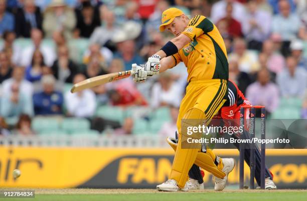 Cameron White batting for Australia during the 1st NatWest Series One Day International between England and Australia at The Oval, London, 4th...