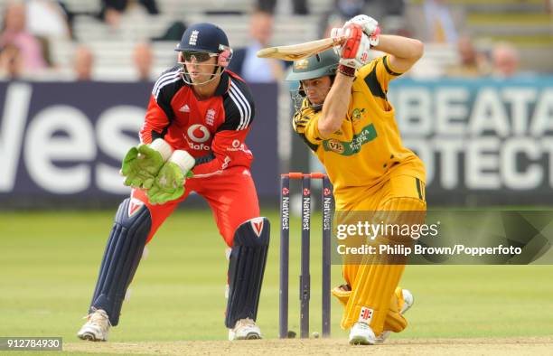 Callum Ferguson batting for Australia during the 2nd NatWest Series One Day International between England and Australia at Lord's Cricket Ground,...