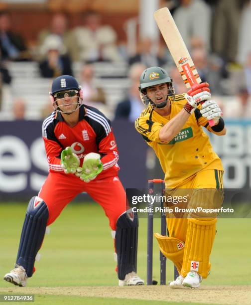 Callum Ferguson batting for Australia during the 2nd NatWest Series One Day International between England and Australia at Lord's Cricket Ground,...