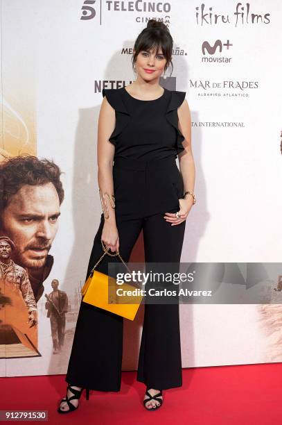 Actress Cristina Abad attends 'El Cuaderno De Sara' premiere at the Capitol cinema on January 31, 2018 in Madrid, Spain.