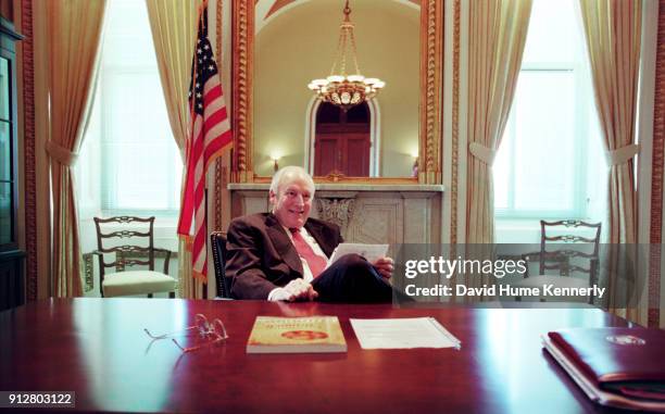 Vice President Dick Cheney in his Senate office in Washington, DC, January 23, 2001.