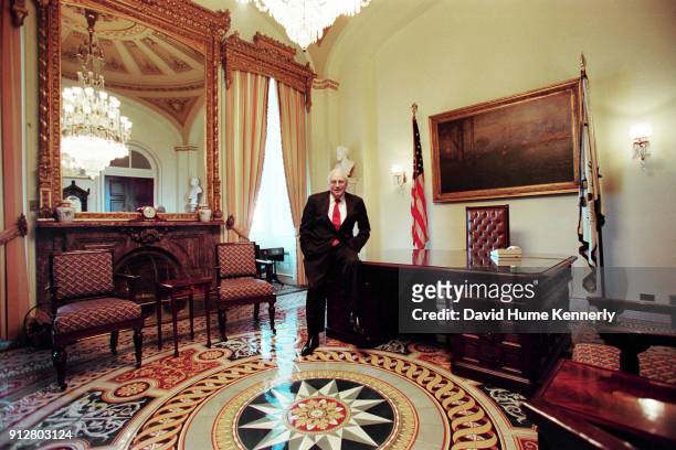 Vice President Dick Cheney in his Senate office in Washington, DC, January 23, 2001.