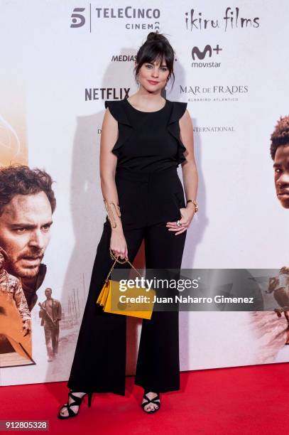 Cristina Abad attends 'El Cuaderno De Sara' premiere at the Capitol cinema on January 31, 2018 in Madrid, Spain.