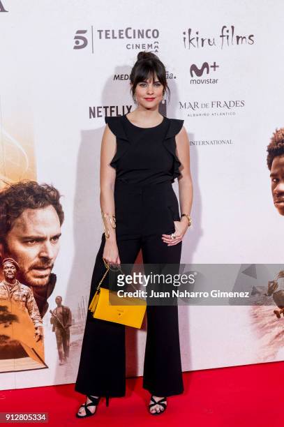 Cristina Abad attends 'El Cuaderno De Sara' premiere at the Capitol cinema on January 31, 2018 in Madrid, Spain.