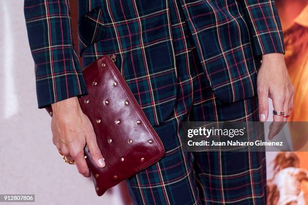 Toni Acosta attends 'El Cuaderno De Sara' premiere at the Capitol cinema on January 31, 2018 in Madrid, Spain.