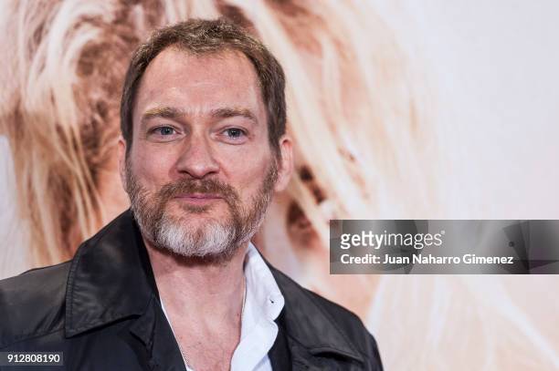 Ben Temple attends 'El Cuaderno De Sara' premiere at the Capitol cinema on January 31, 2018 in Madrid, Spain.