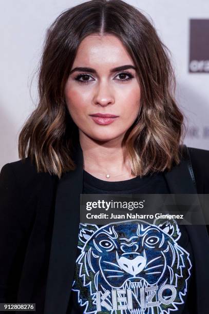 Giulia Charm attends 'El Cuaderno De Sara' premiere at the Capitol cinema on January 31, 2018 in Madrid, Spain.