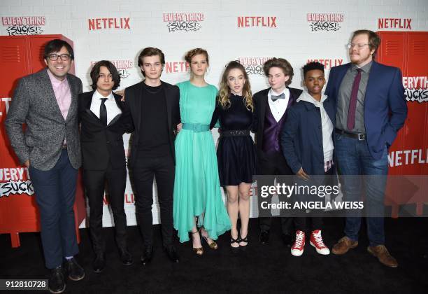 Creator Michael Mohan, Actors Rio Mangini, Elijah Stevenson, Peyton Kennedy, Sydney Sweeney, Quinn Liebling, Jahi Di'Allo Winston and creator Ben...